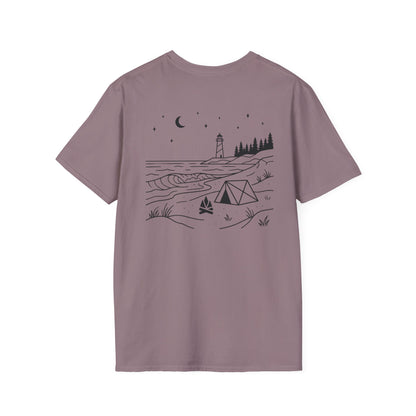 Beach Camping T-Shirt - Back Print