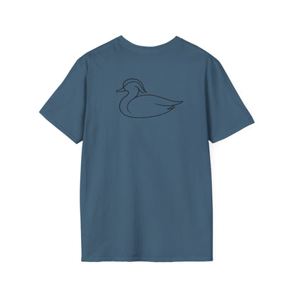 Wood Duck One Line T-Shirt - Back Print