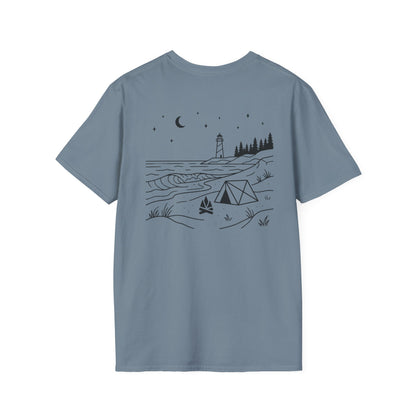 Beach Camping T-Shirt - Back Print