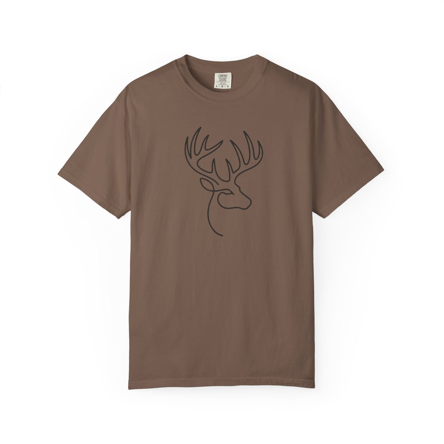 White-tailed One Line T-Shirt - Heavyweight Comfort Colors