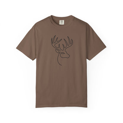 White-tailed One Line T-Shirt - Heavyweight Comfort Colors