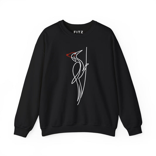Pileated Woodpecker One Line Sweatshirt