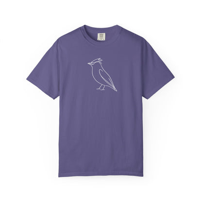 Cedar Waxwing Line T-Shirt - Heavyweight Comfort Colors