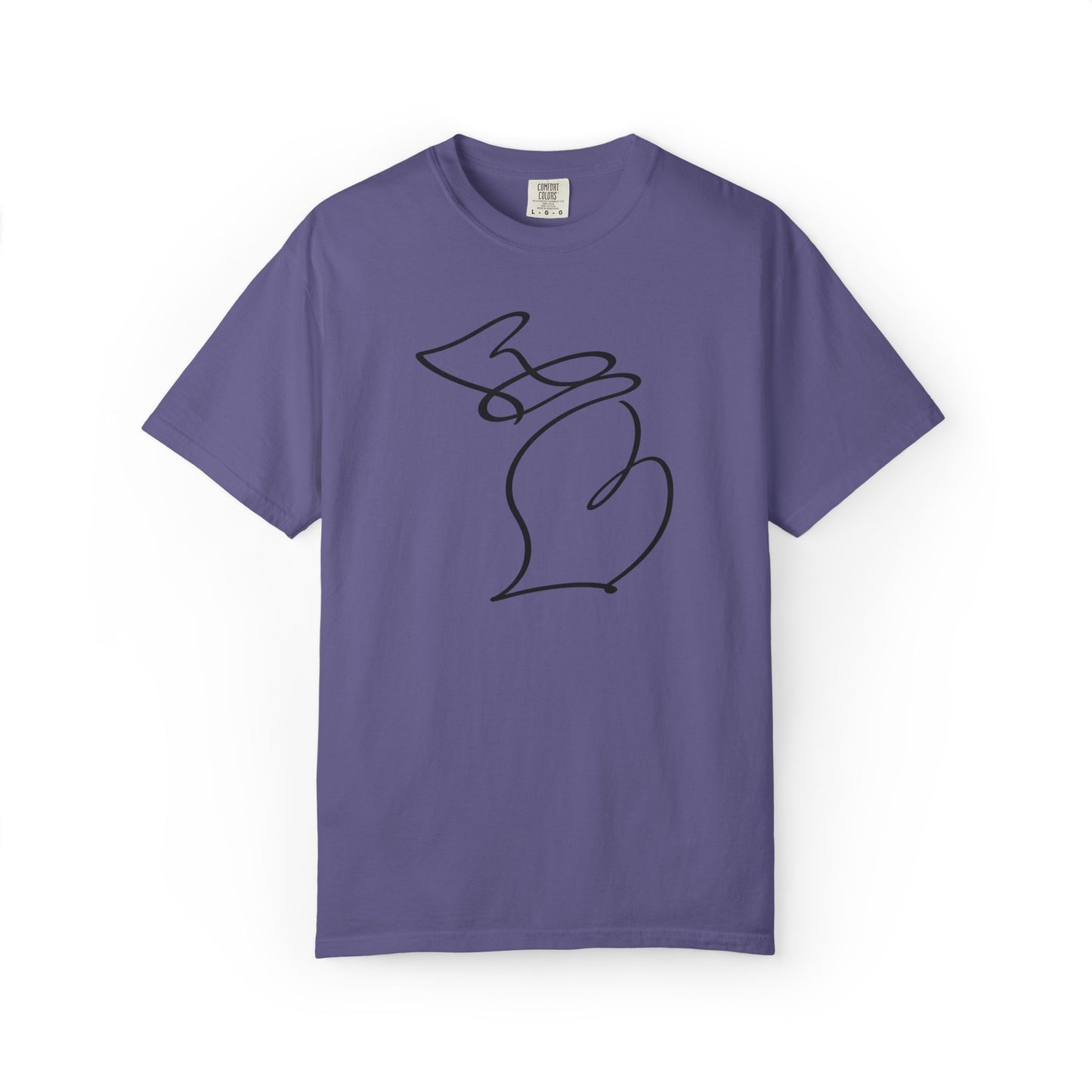 Michigan One Line T-Shirt - Heavyweight Comfort Colors