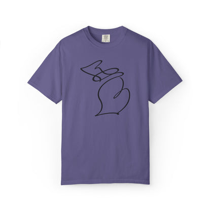Michigan One Line T-Shirt - Heavyweight Comfort Colors