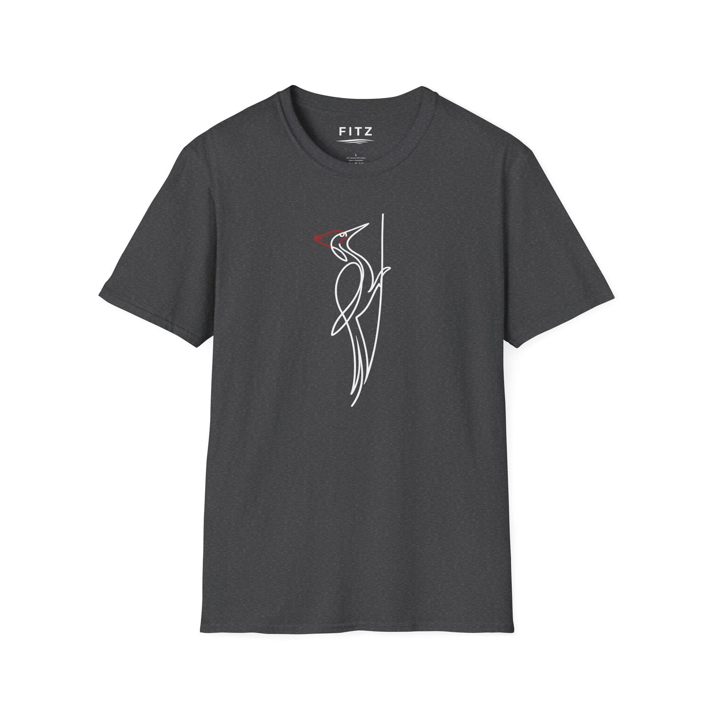 Pileated Woodpecker One Line T-Shirt