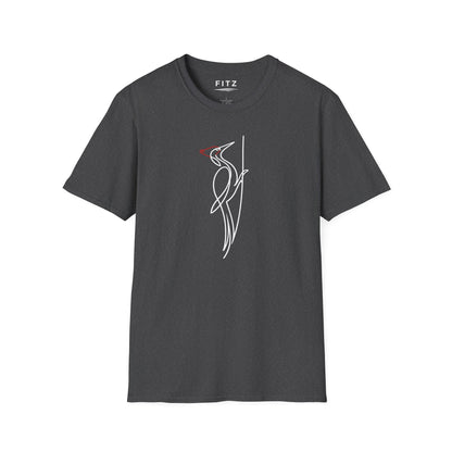 Pileated Woodpecker One Line T-Shirt