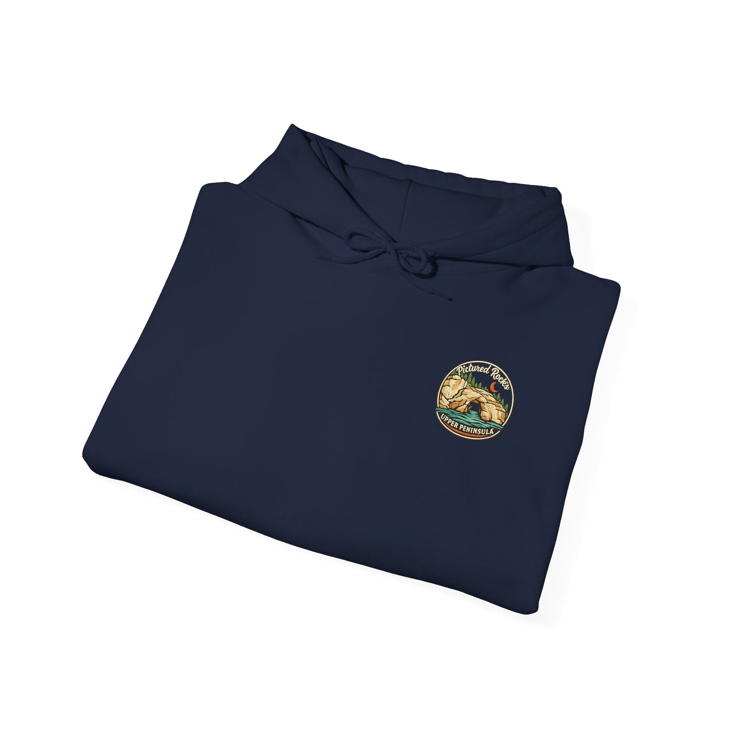 Pictured Rocks Lover's Leap Hoodie - Back Print
