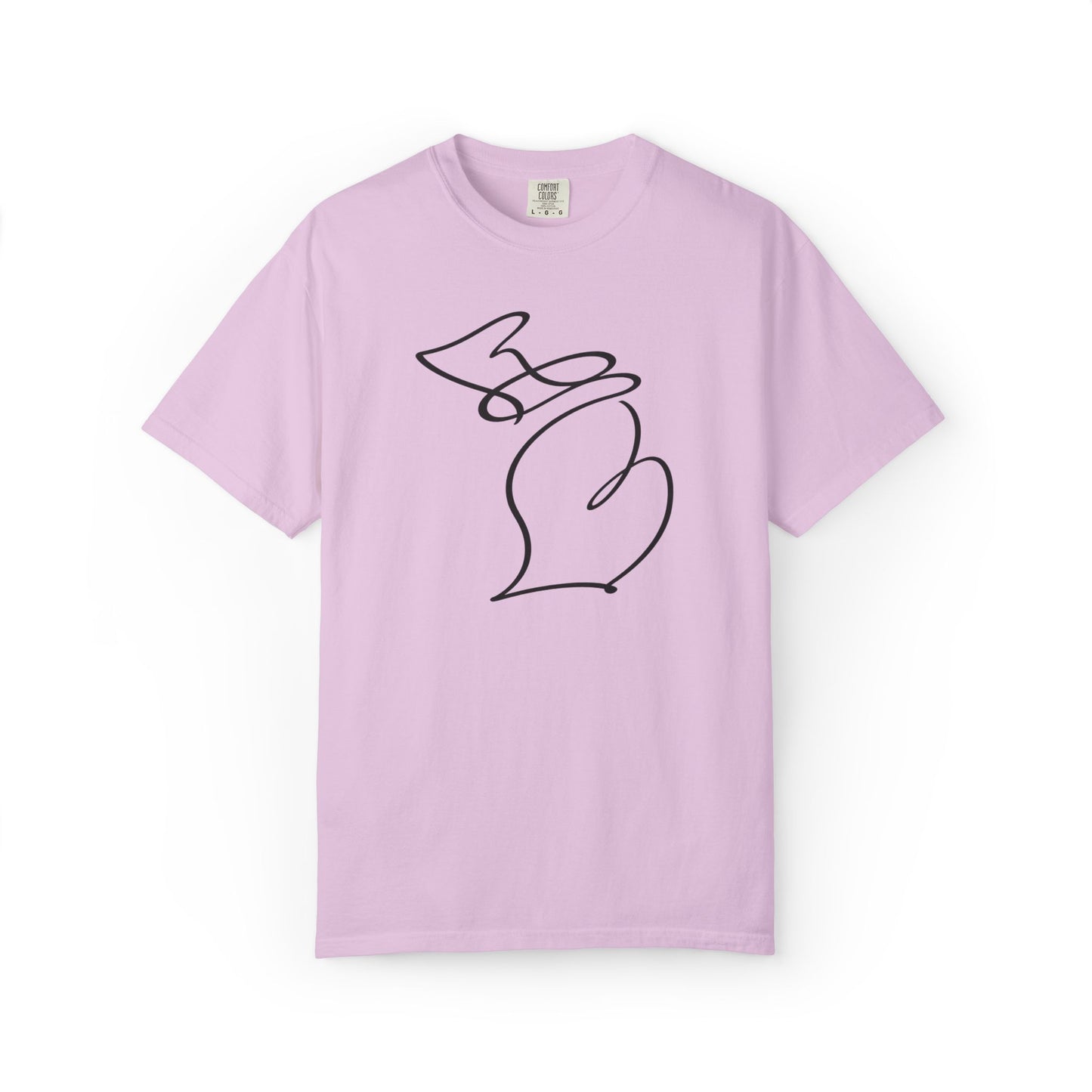 Michigan One Line T-Shirt - Heavyweight Comfort Colors