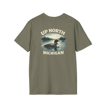 Loon Up North Michigan T-Shirt - Back Print