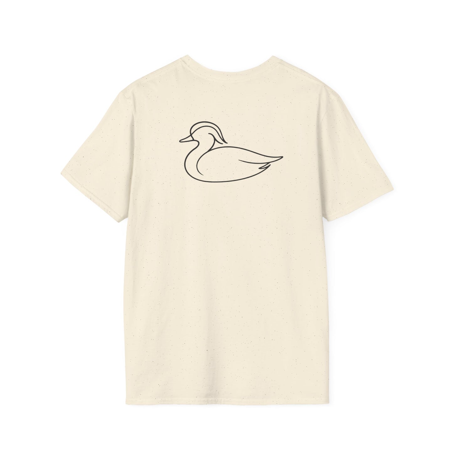 Wood Duck One Line T-Shirt - Back Print