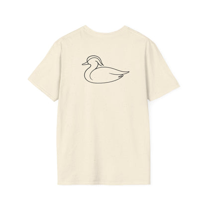 Wood Duck One Line T-Shirt - Back Print