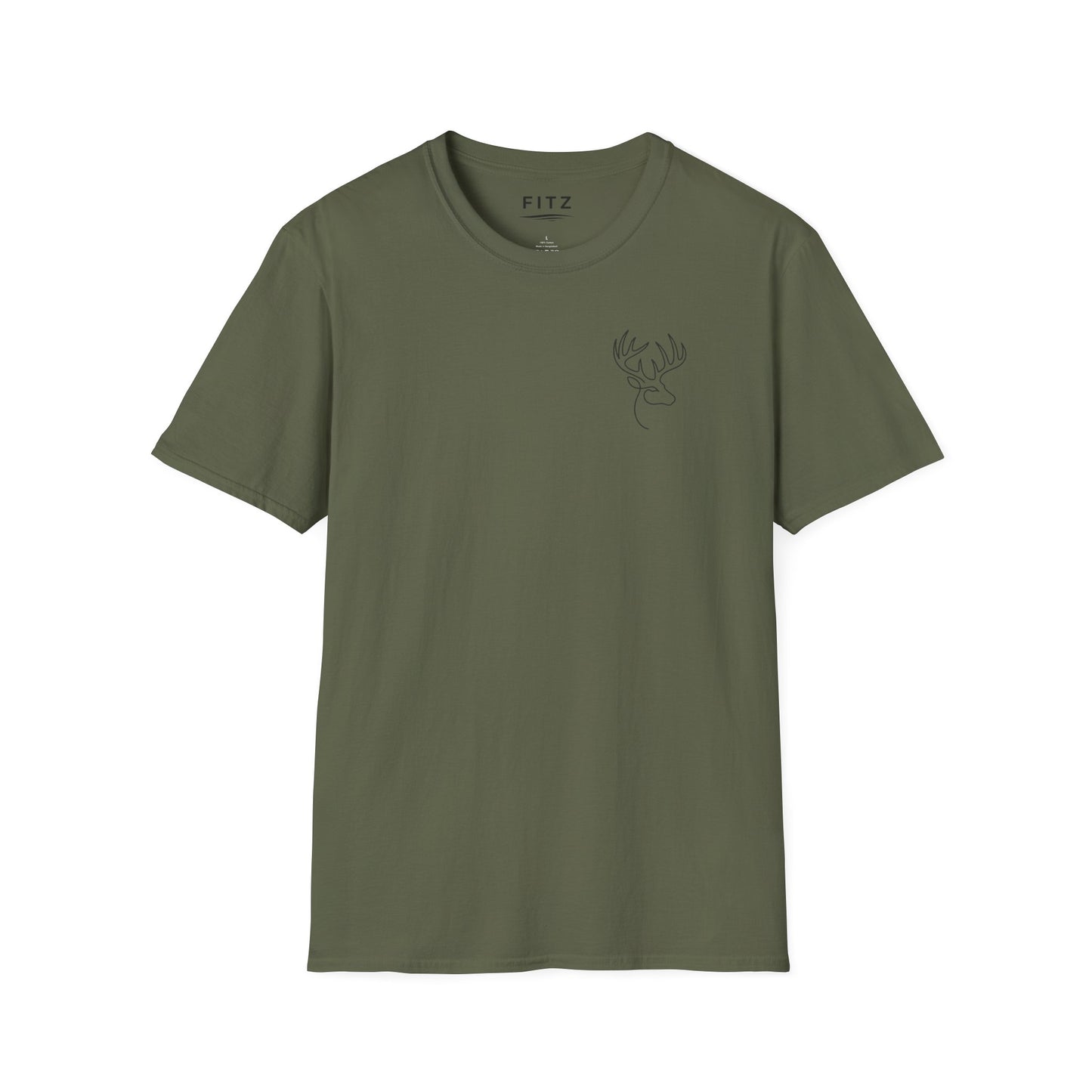 White-tailed One Line T-Shirt - Back Print