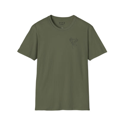 White-tailed One Line T-Shirt - Back Print
