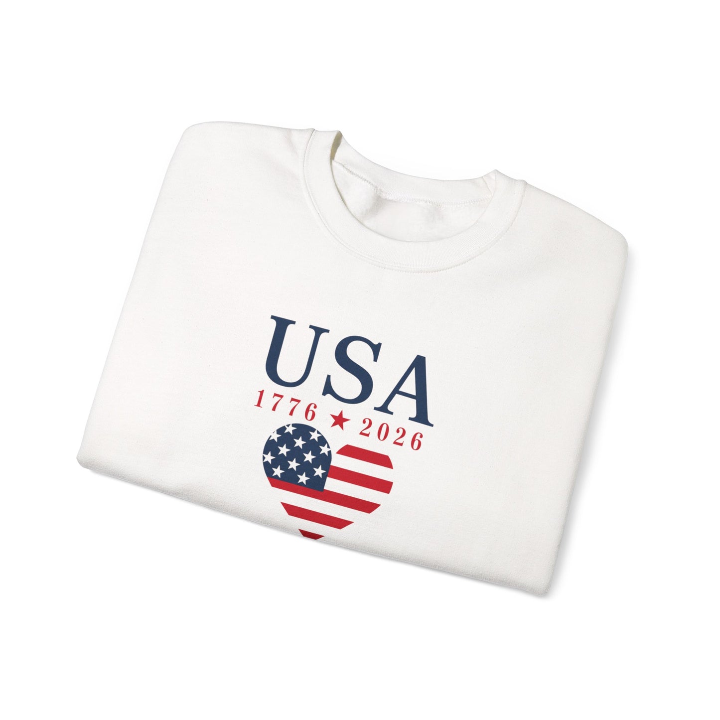 USA Heart Flag Sweatshirt