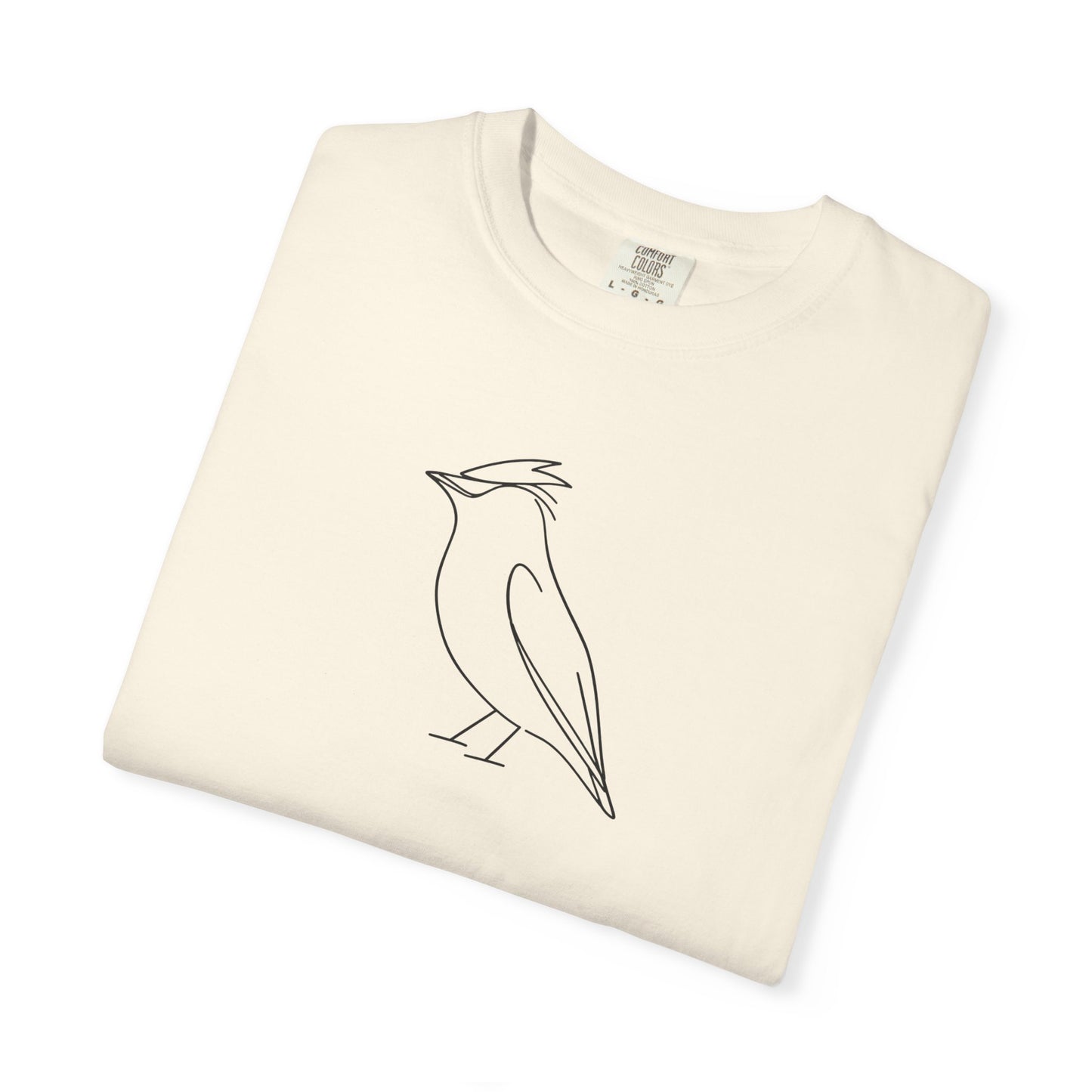 Cedar Waxwing Line T-Shirt - Heavyweight Comfort Colors