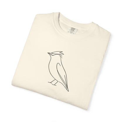 Cedar Waxwing Line T-Shirt - Heavyweight Comfort Colors
