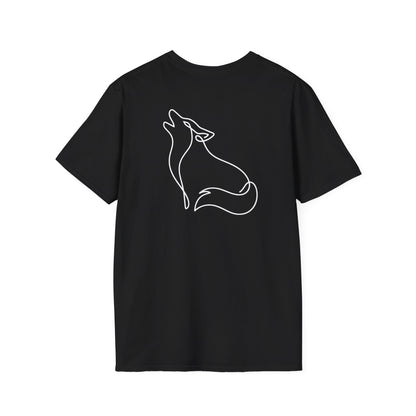 Wolf One Line T-Shirt - Back Print