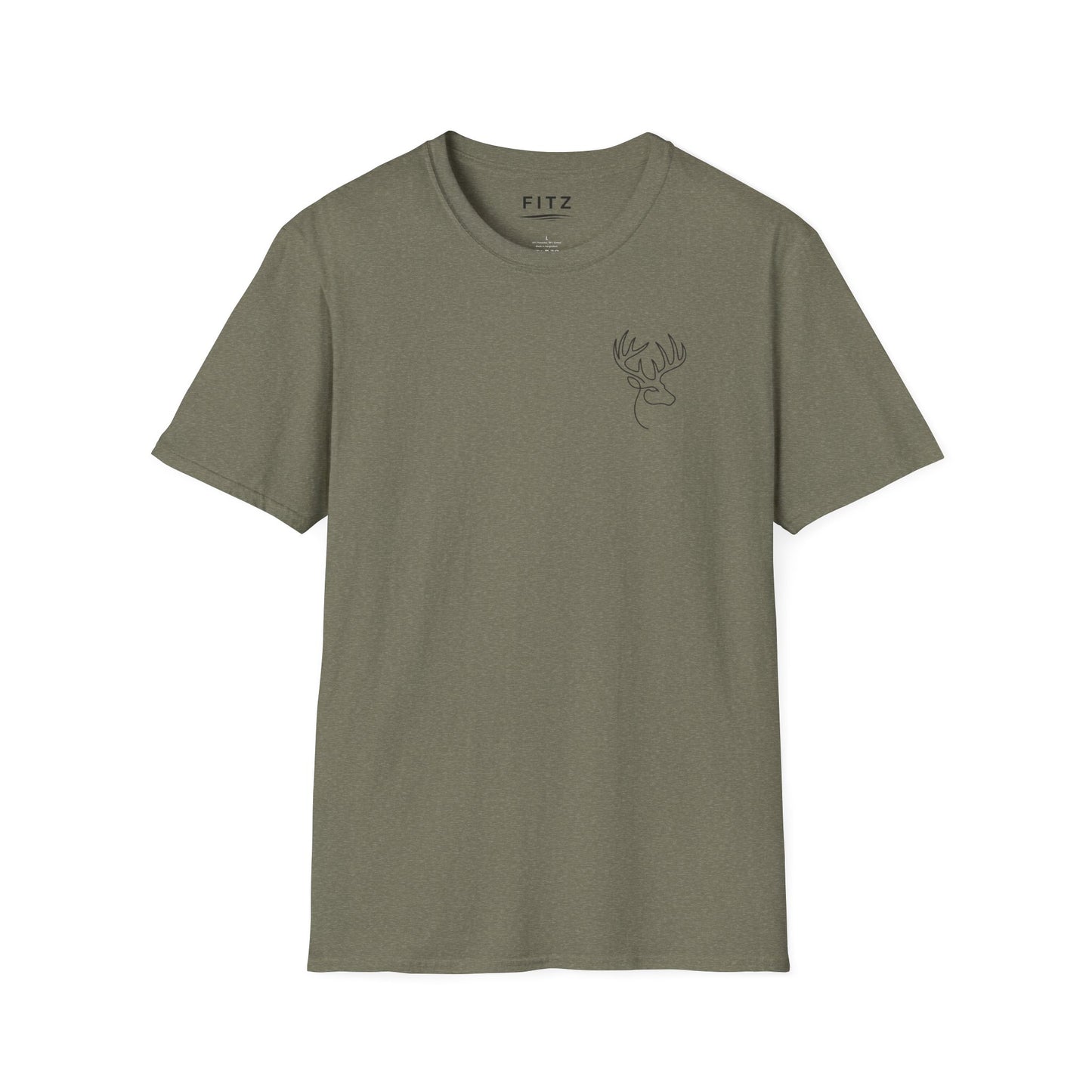 White-tailed One Line T-Shirt - Back Print