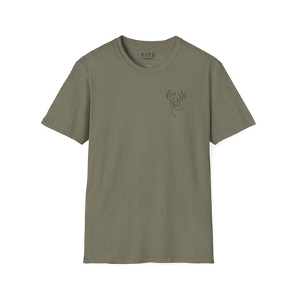 White-tailed One Line T-Shirt - Back Print