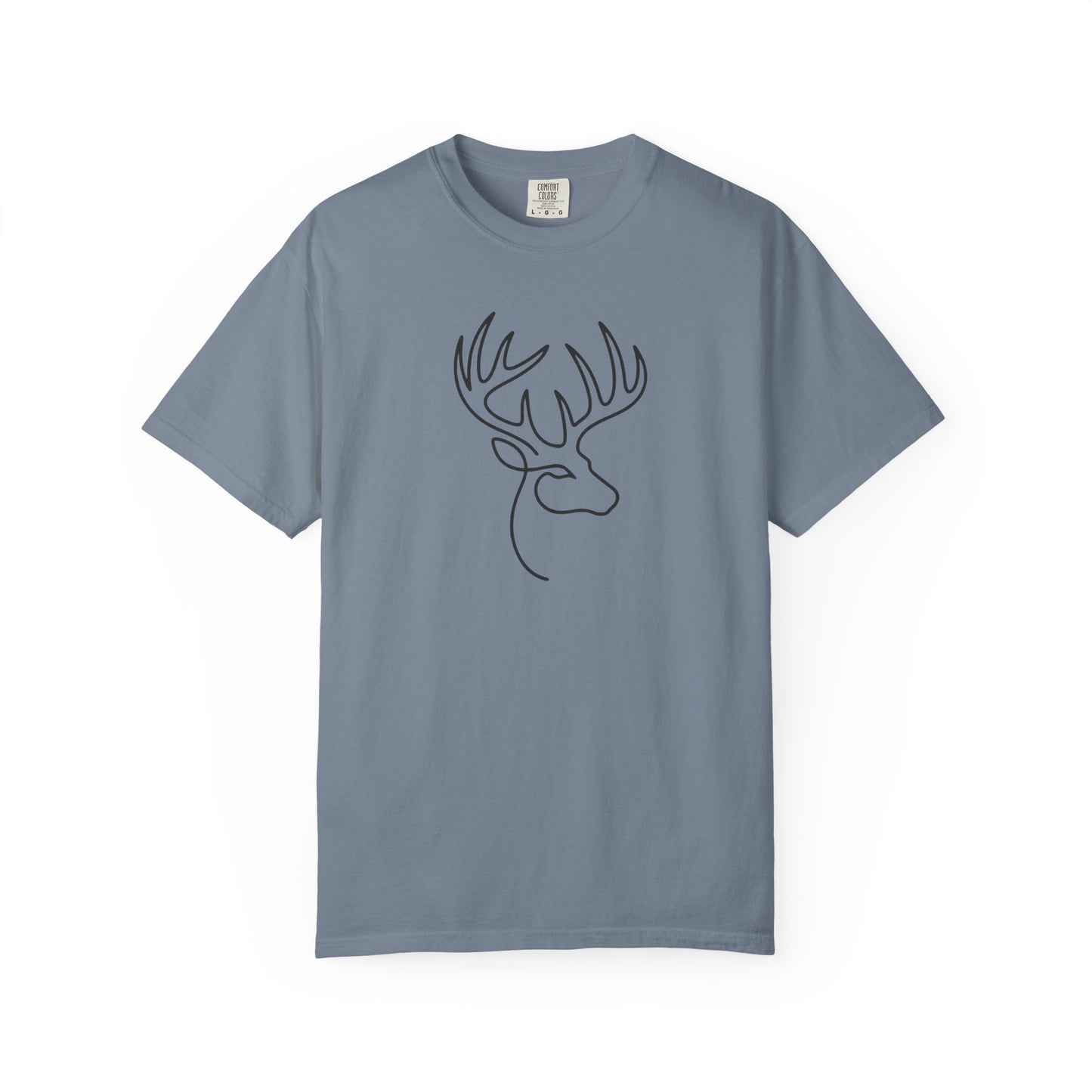 White-tailed One Line T-Shirt - Heavyweight Comfort Colors