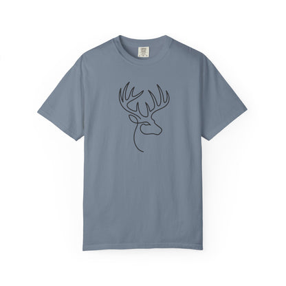 White-tailed One Line T-Shirt - Heavyweight Comfort Colors