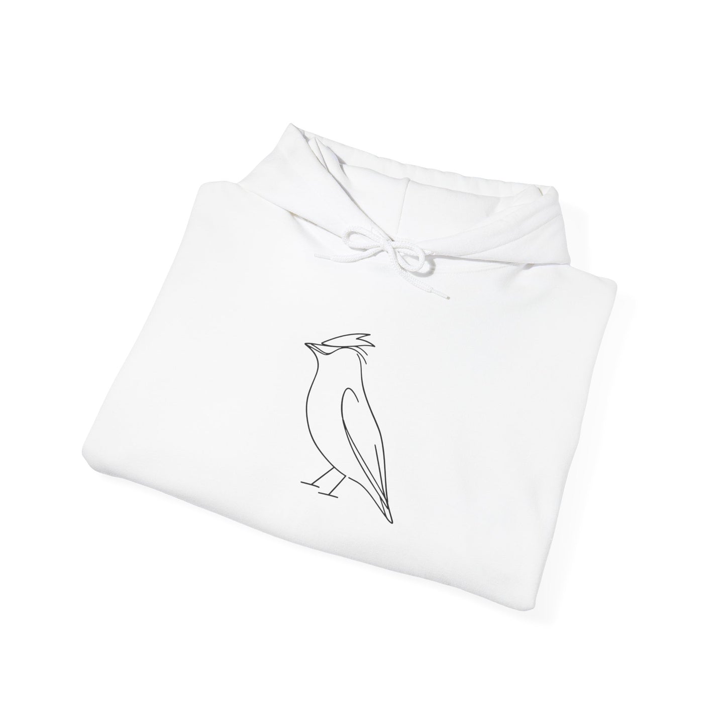 Cedar Waxwing Line Hoodie