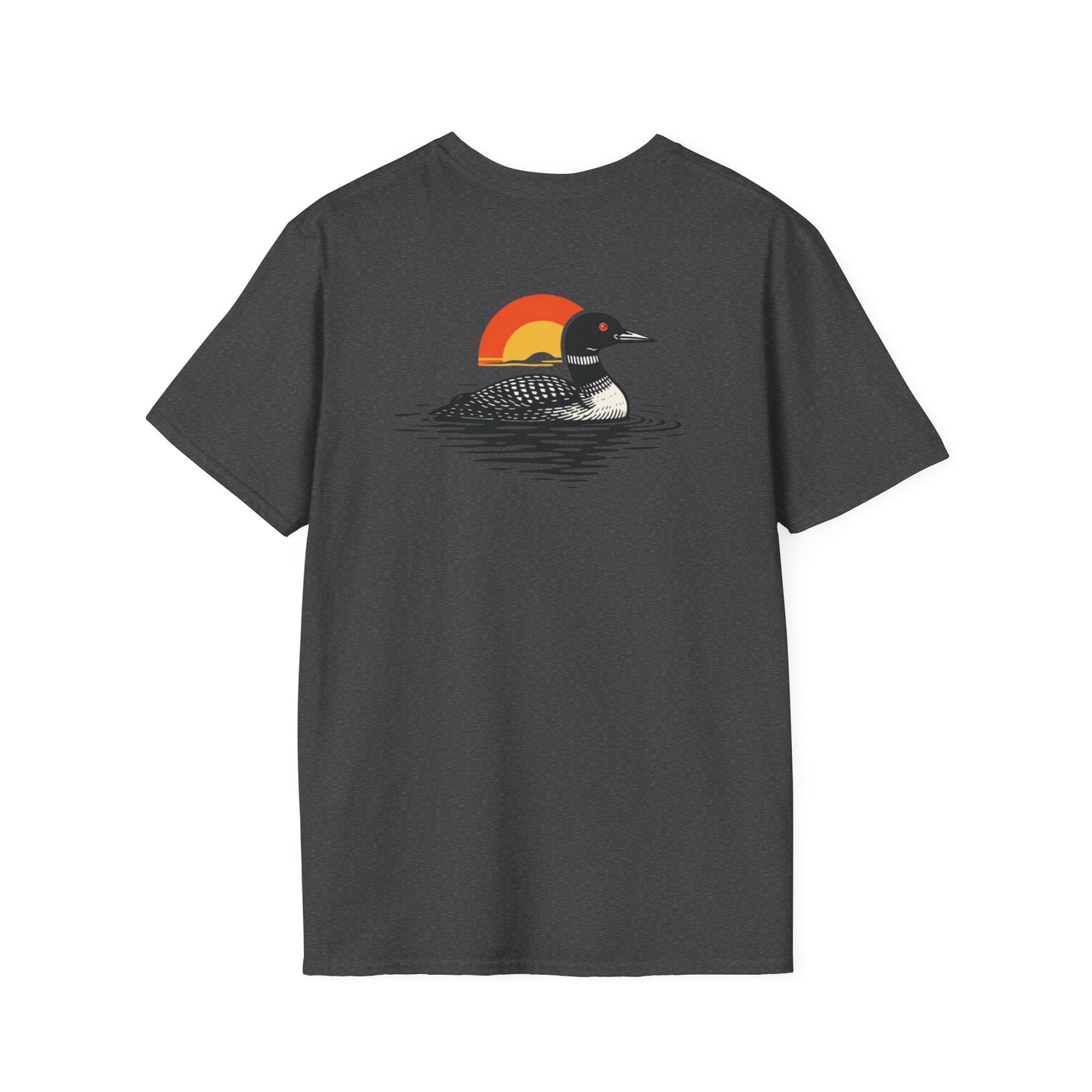 Loon at Sunset T-Shirt - Back Print