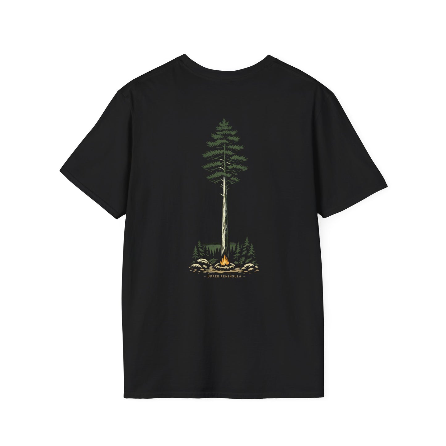 Upper Peninsula Campfire T-Shirt - Back Print