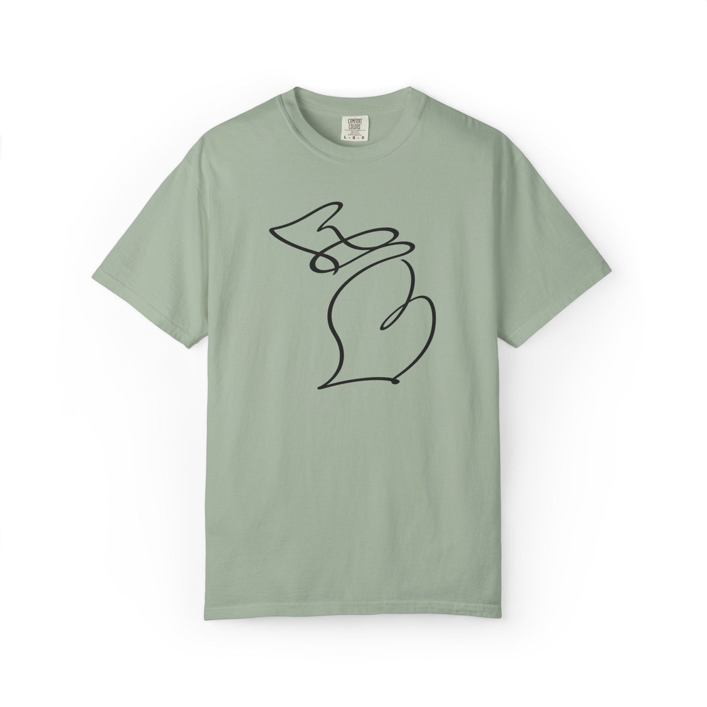 Michigan One Line T-Shirt - Heavyweight Comfort Colors
