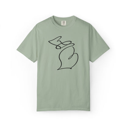 Michigan One Line T-Shirt - Heavyweight Comfort Colors