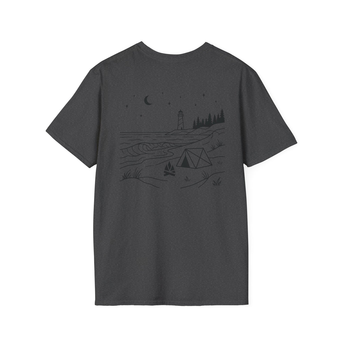 Beach Camping T-Shirt - Back Print
