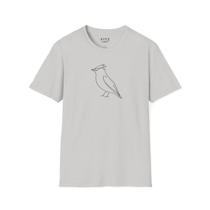 Cedar Waxwing Line T-Shirt
