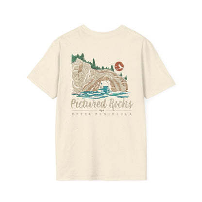 Pictured Rocks Lover's Leap T-Shirt - Back Print