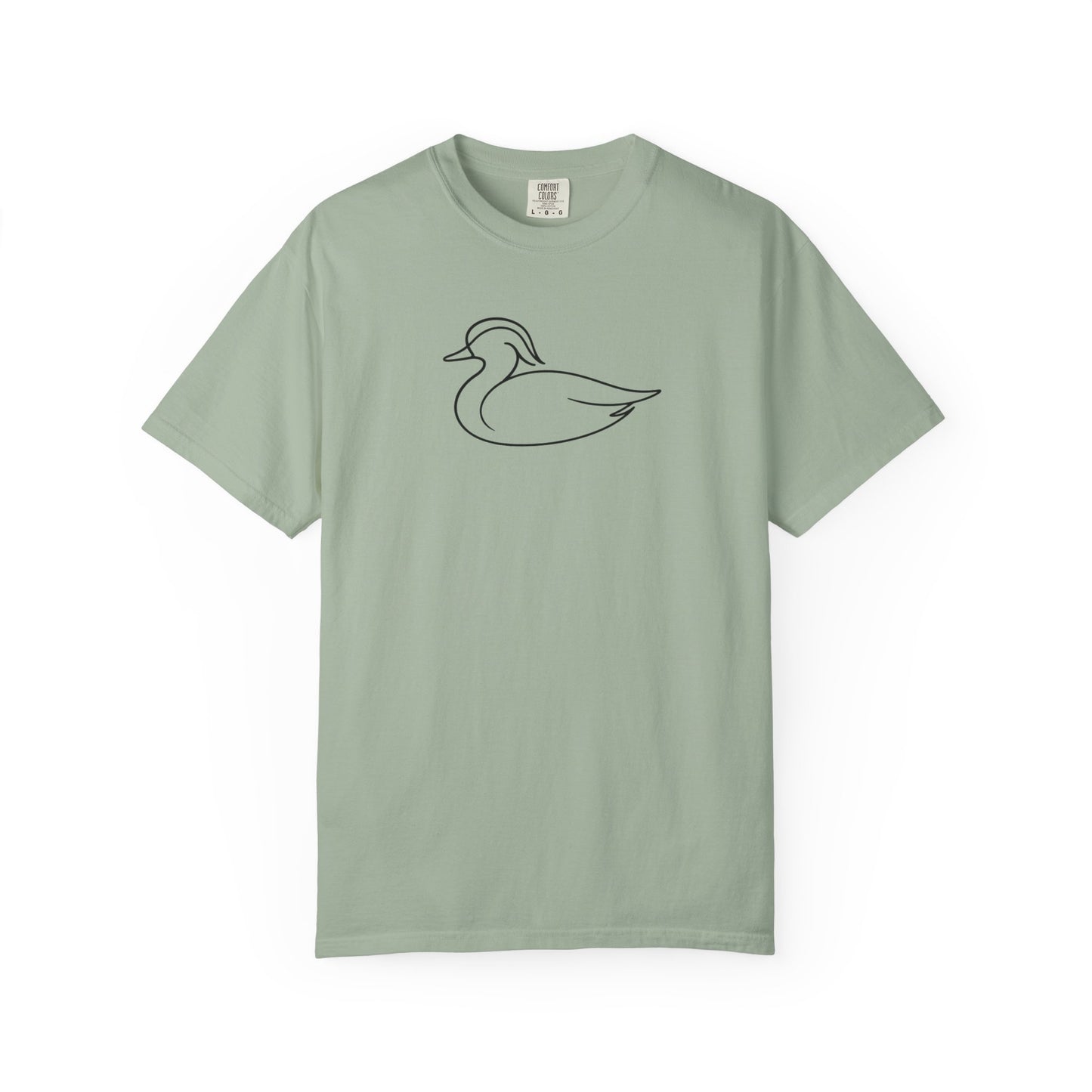 Wood Duck One Line T-Shirt - Heavyweight Comfort Colors