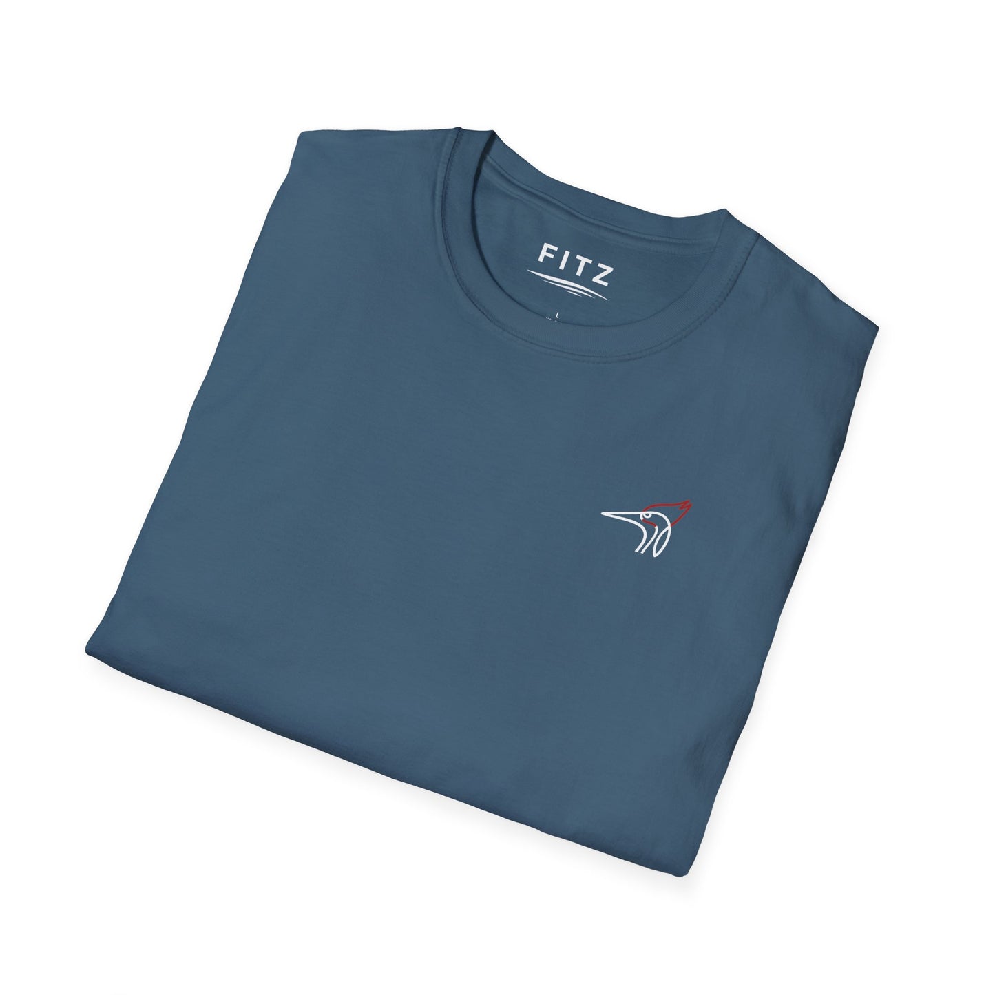 Pileated Woodpecker One Line T-Shirt - Back Print