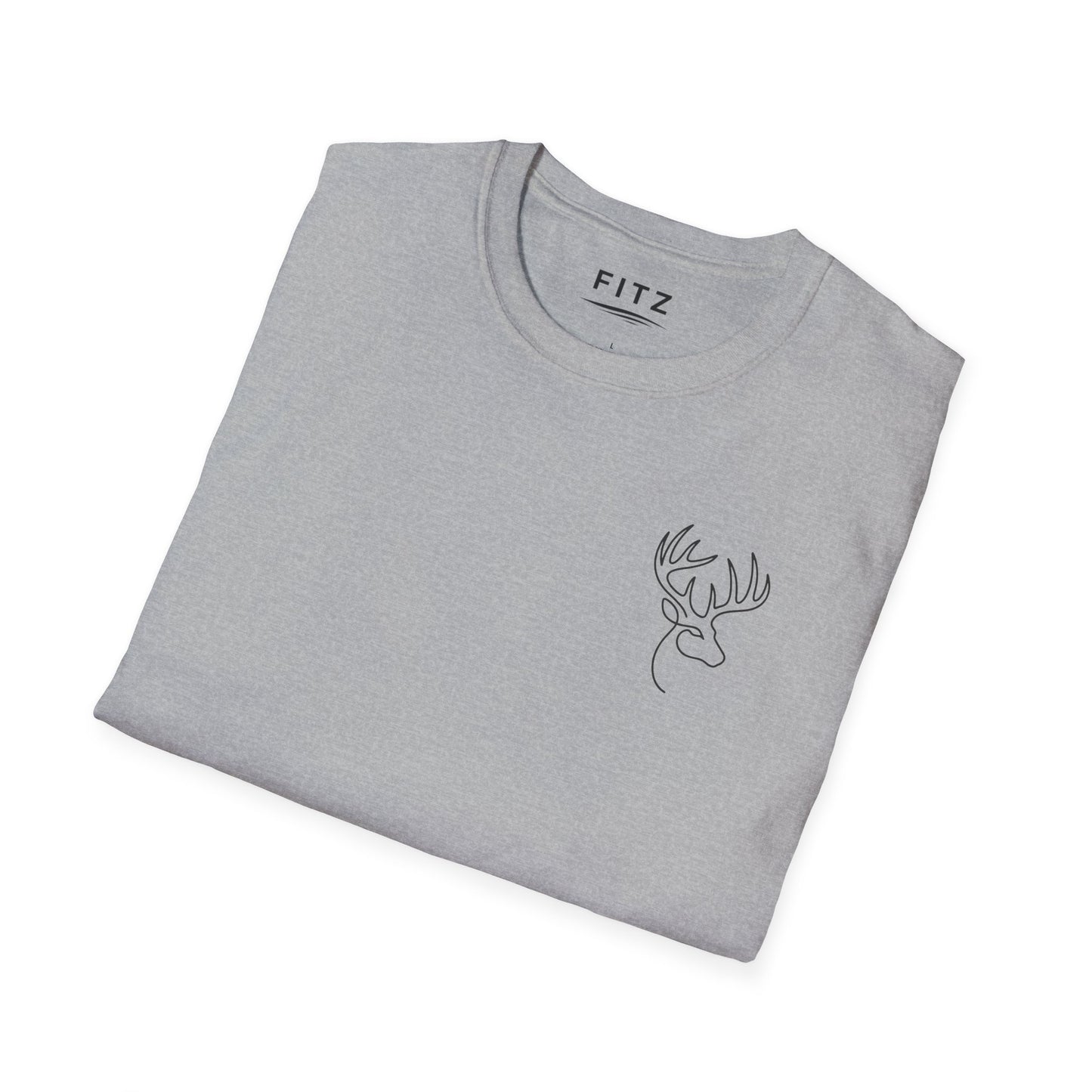 White-tailed One Line T-Shirt - Back Print