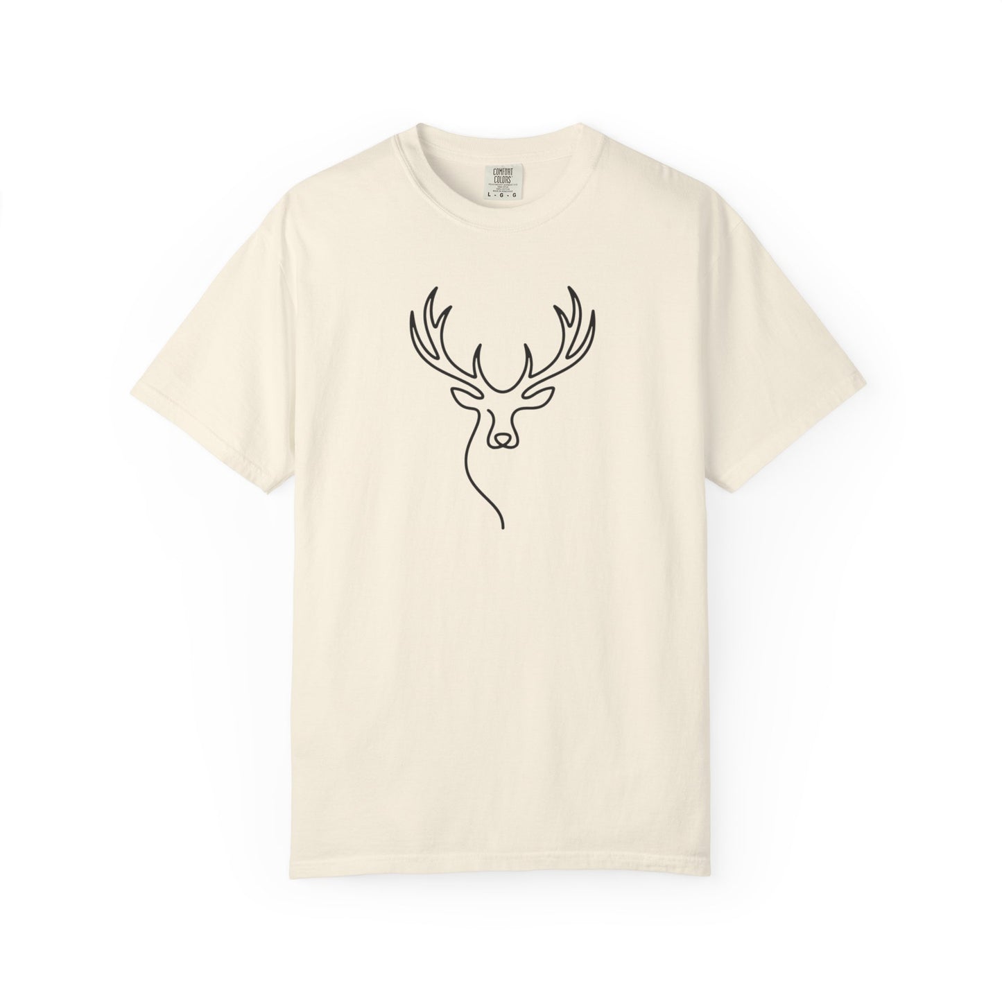 Elk One Line T-Shirt - Heavyweight Comfort Colors