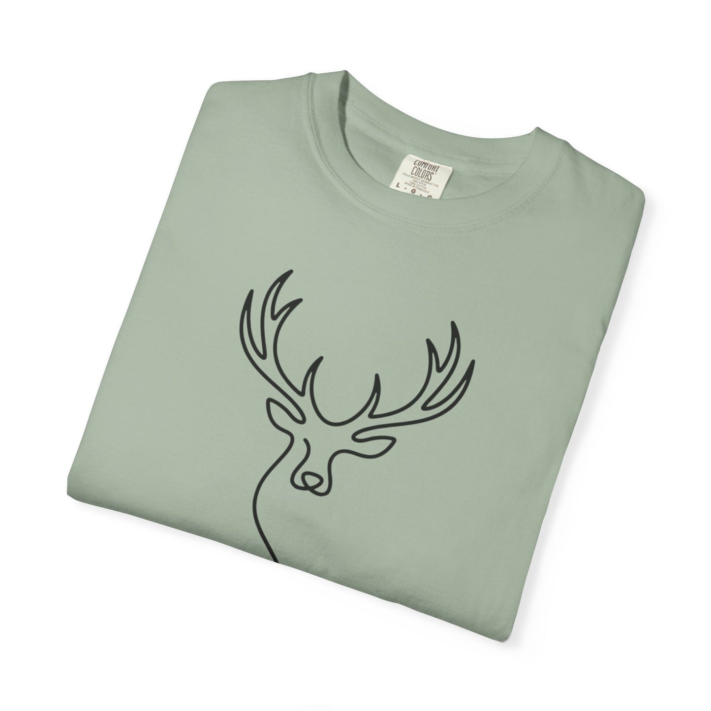 Elk One Line T-Shirt - Heavyweight Comfort Colors
