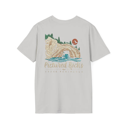 Pictured Rocks Lover's Leap T-Shirt - Back Print