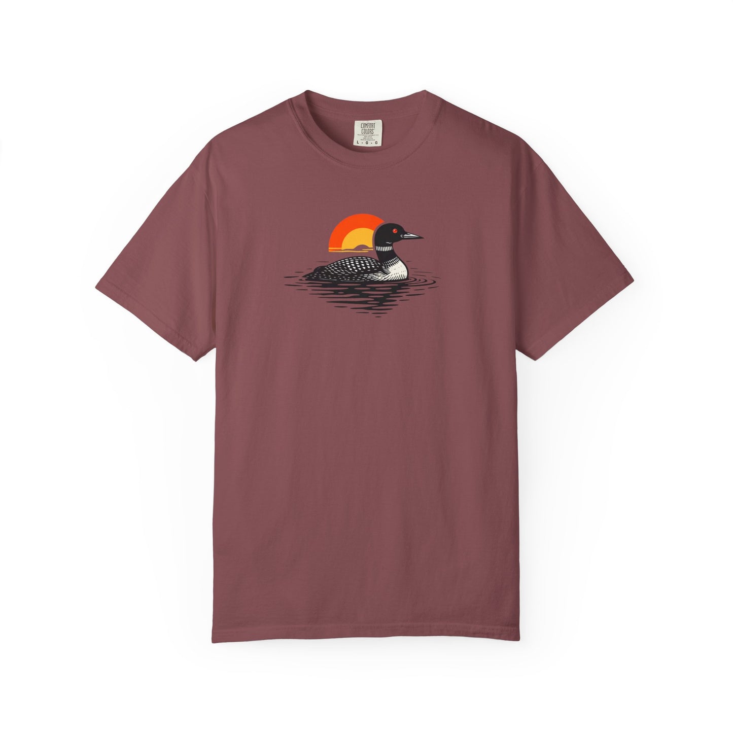 Loon at Sunset T-Shirt - Heavyweight Comfort Colors