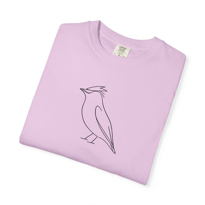 Cedar Waxwing Line T-Shirt - Heavyweight Comfort Colors