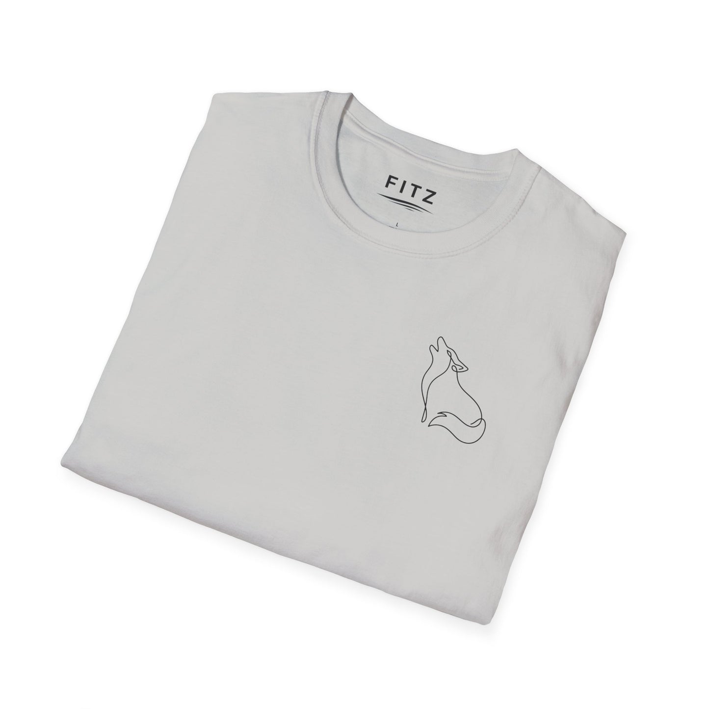 Wolf One Line T-Shirt - Back Print