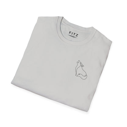 Wolf One Line T-Shirt - Back Print