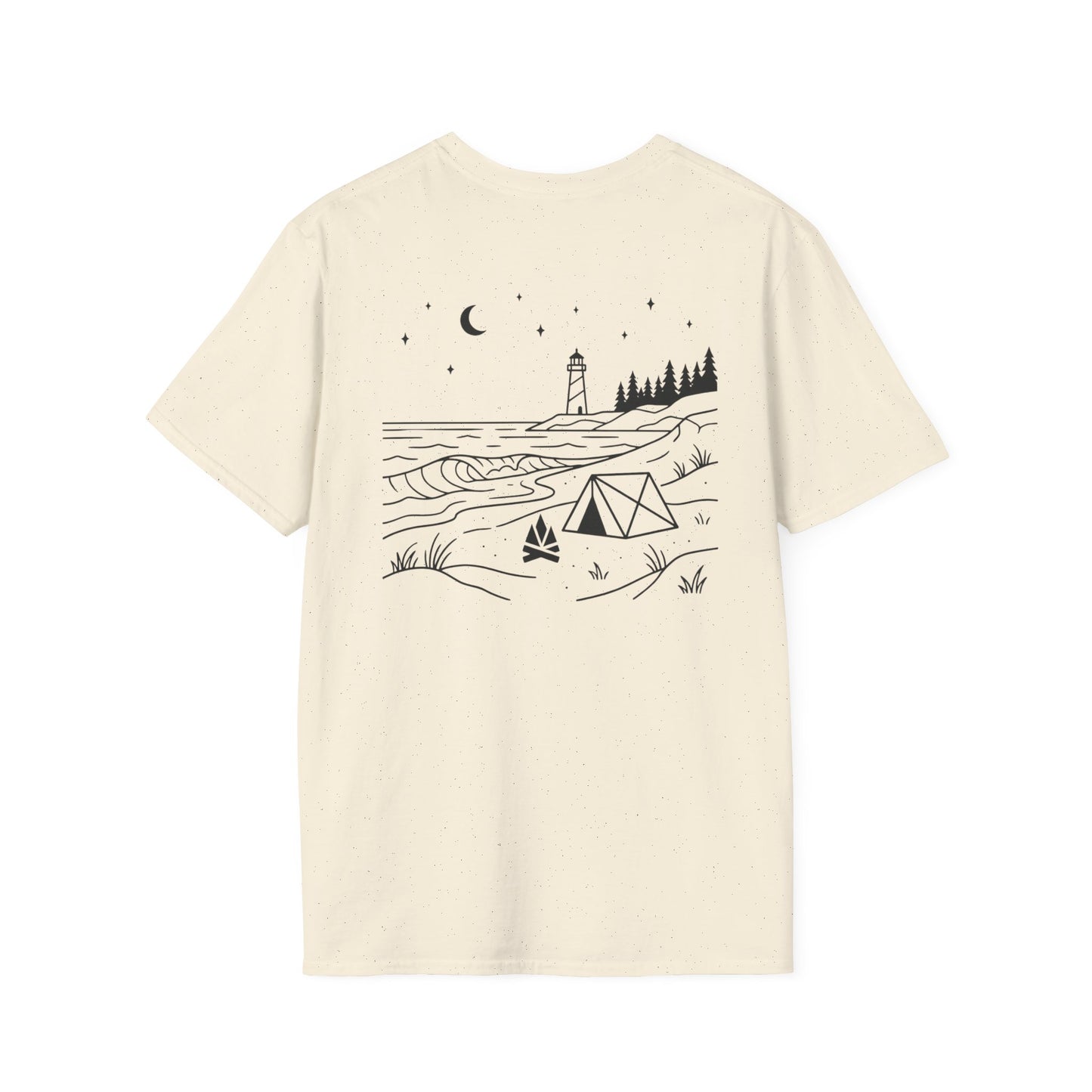 Beach Camping T-Shirt - Back Print
