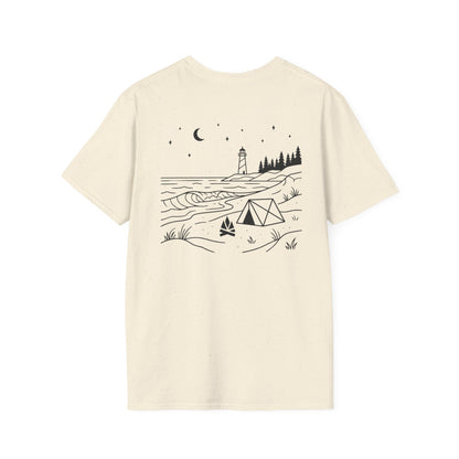 Beach Camping T-Shirt - Back Print