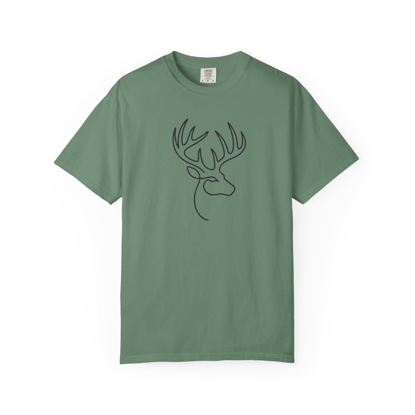 White-tailed One Line T-Shirt - Heavyweight Comfort Colors