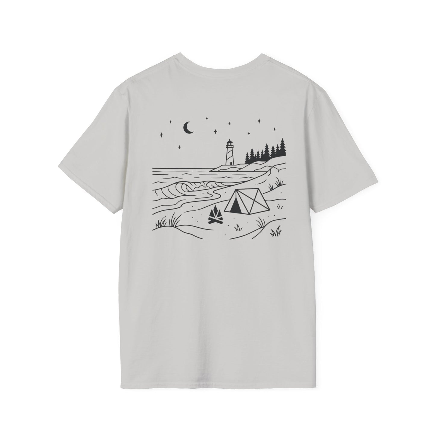 Beach Camping T-Shirt - Back Print