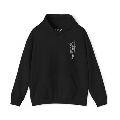 Pileated Woodpecker One Line Hoodie