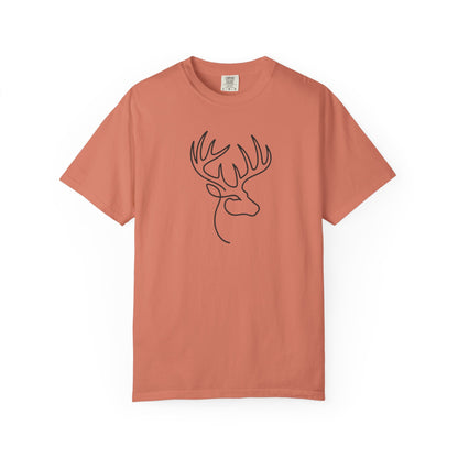 White-tailed One Line T-Shirt - Heavyweight Comfort Colors